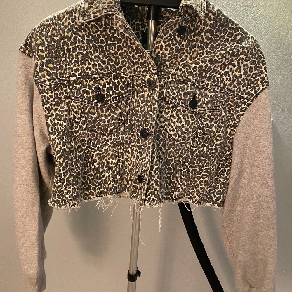 All Saints Anders jacket in Leopard